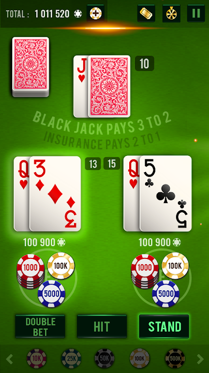 Blackjack 21 - Vegas Casino Tangkapan skrin 1