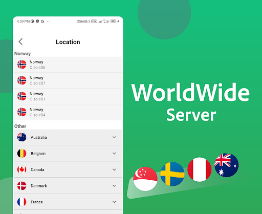 Norway VPN - Norwegian IP Fast Schermafbeelding 2