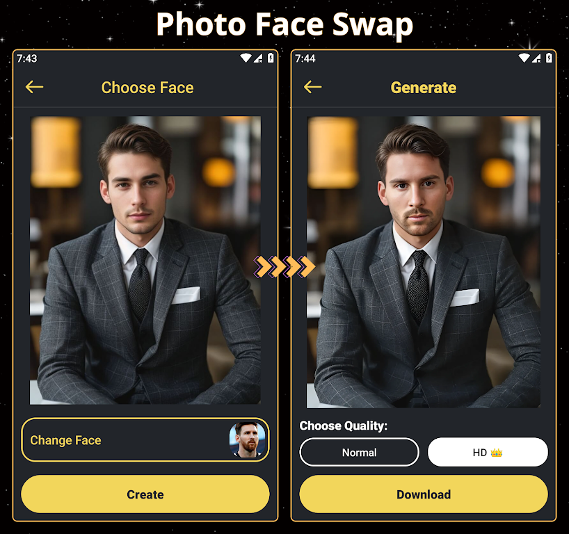 Schermata Face Over: AI Face Swap 1