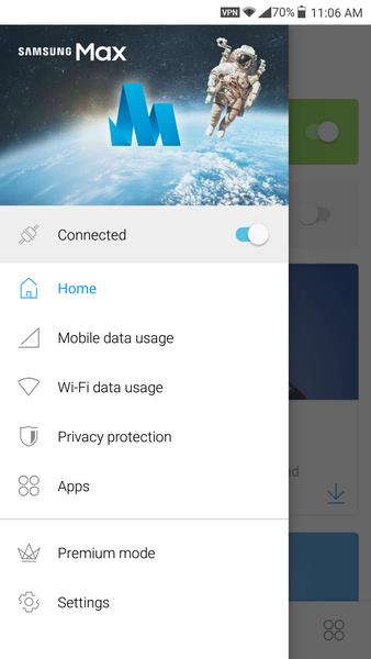 Samsung Max VPN & Data Saver Screenshot 2