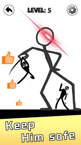 Save Stickman: Brain Draw Line スクリーンショット 1