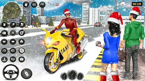 Schermata Superhero Bike Taxi Bike Games 0