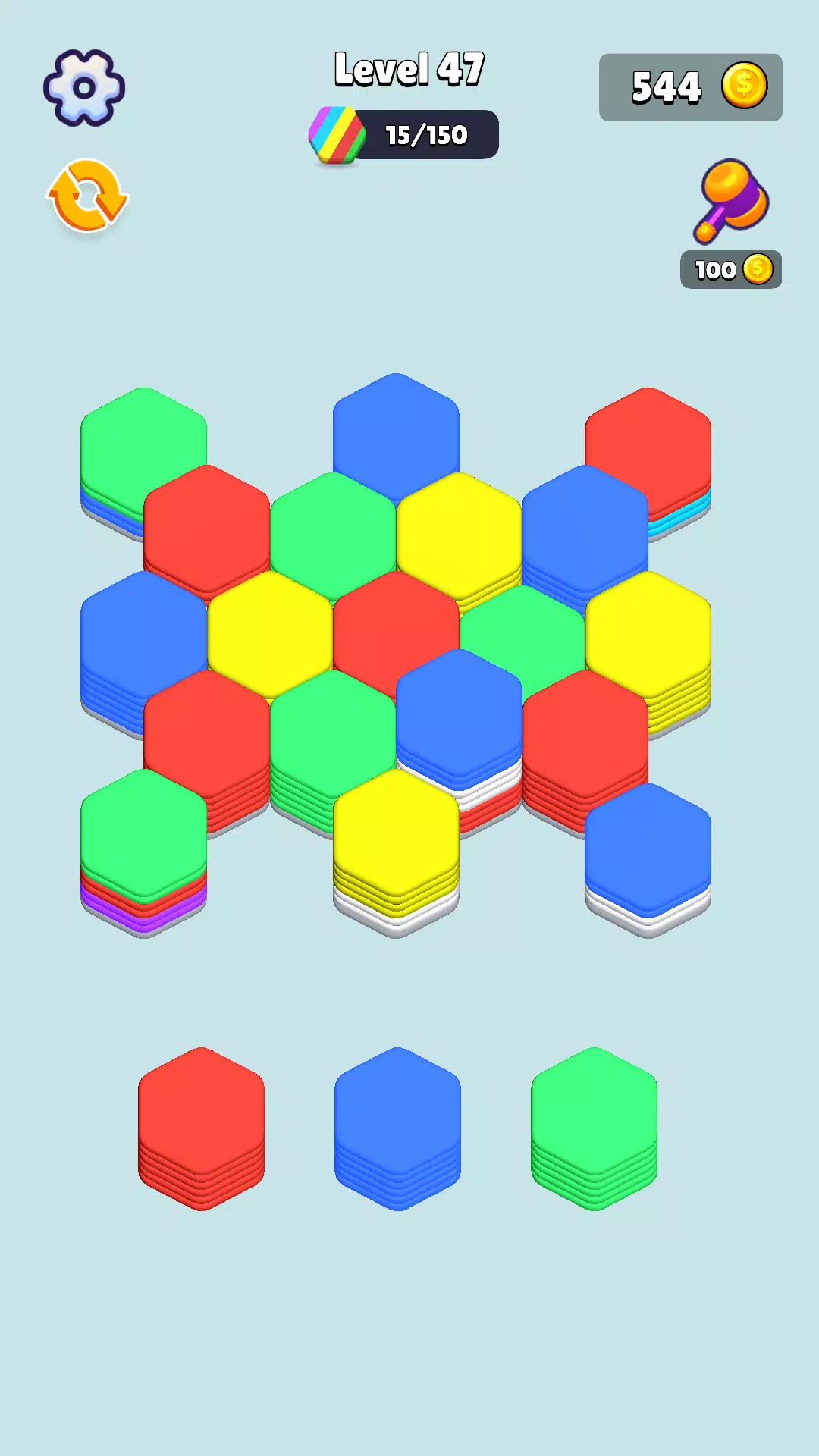 Stack Hexa Sort: Puzzle Match Zrzut ekranu 0