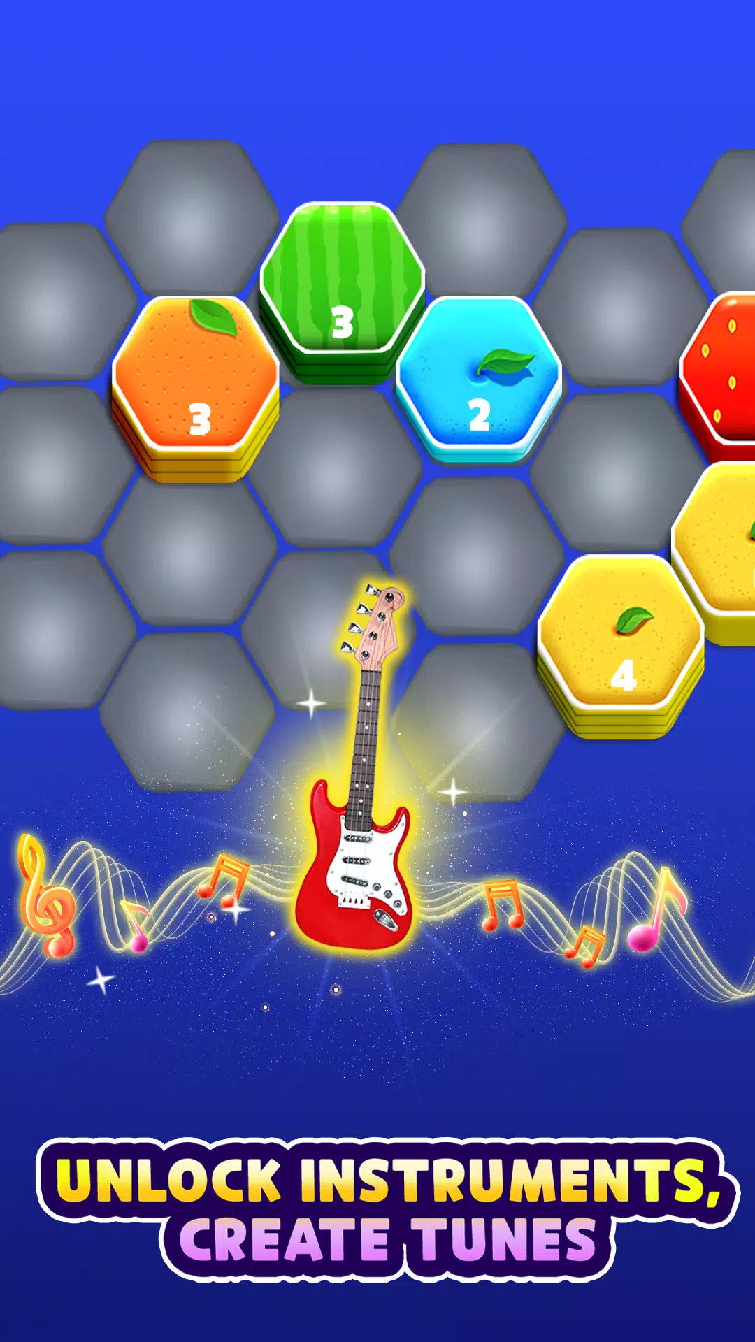 Hexa Music - Color Puzzle 스크린샷 1