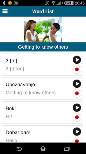 Learn Croatian - 50 languages Zrzut ekranu 3