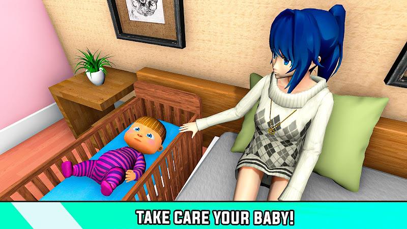 Anime Pregnant Mother 3D Schermafbeelding 3