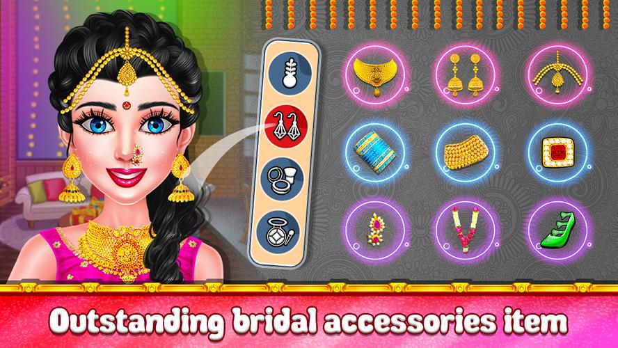 Indian Wedding Makeup Dressup Ảnh chụp màn hình 0