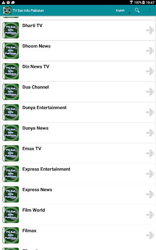TV Sat Info Pakistan Captura de tela 3