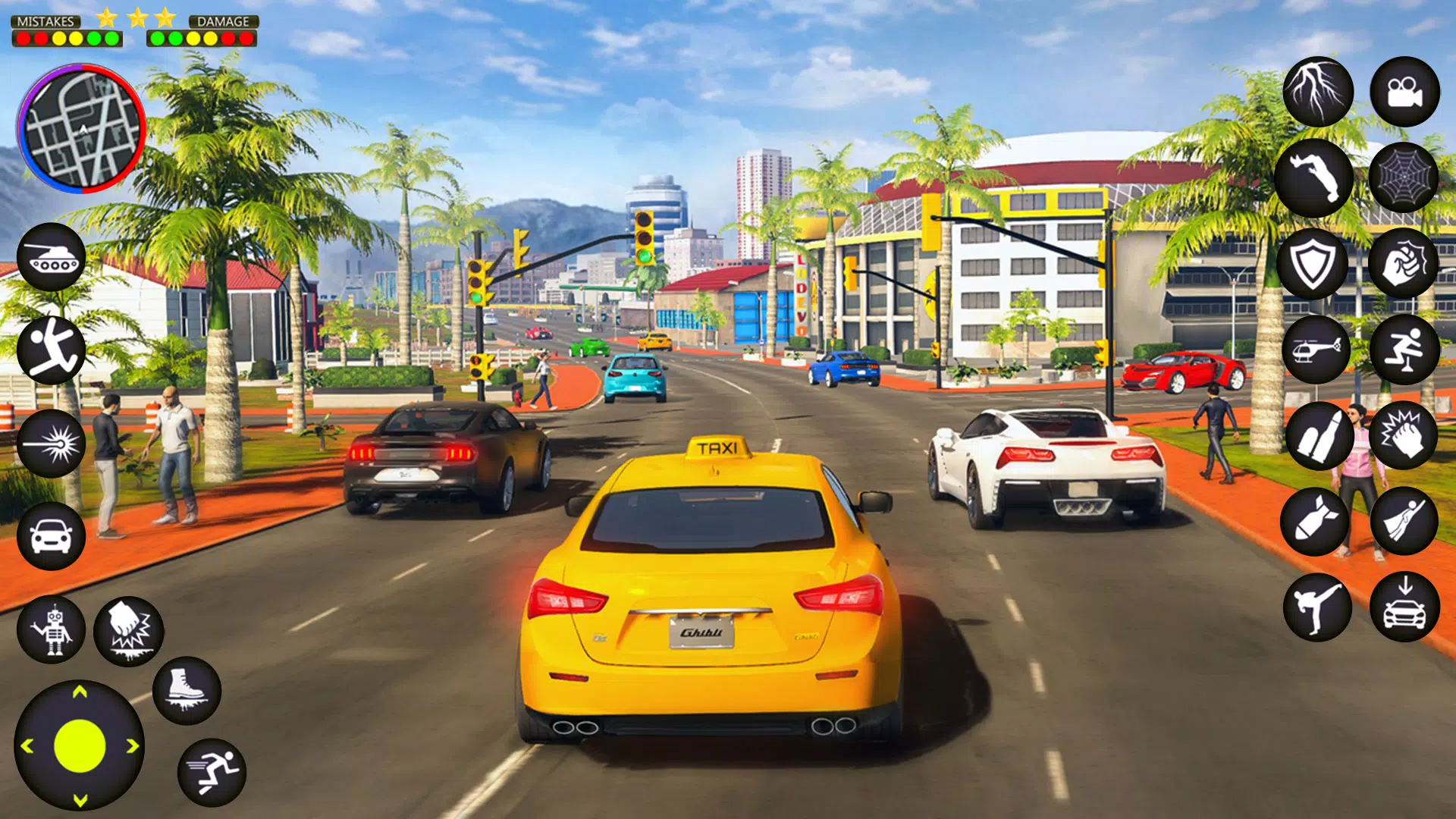 Taxi Driving: 3D Crazy Parking Screenshot 3