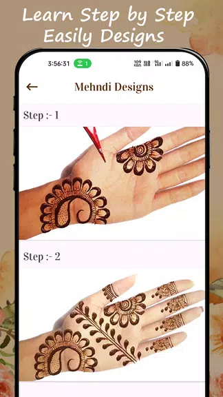 Mehndi Design Easy Simple Schermafbeelding 1