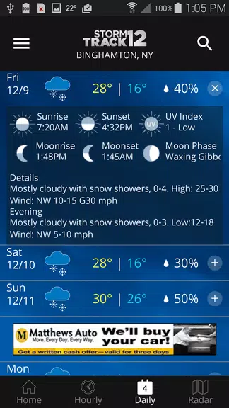 WBNG Storm Track 12 ภาพหน้าจอ 3