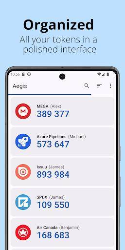 Aegis Authenticator - 2FA App スクリーンショット 0