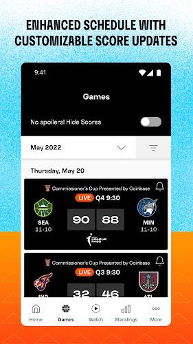 WNBA - Live Games & Scores Schermafbeelding 3