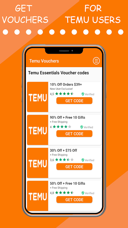 Temu Vouchers स्क्रीनशॉट 1