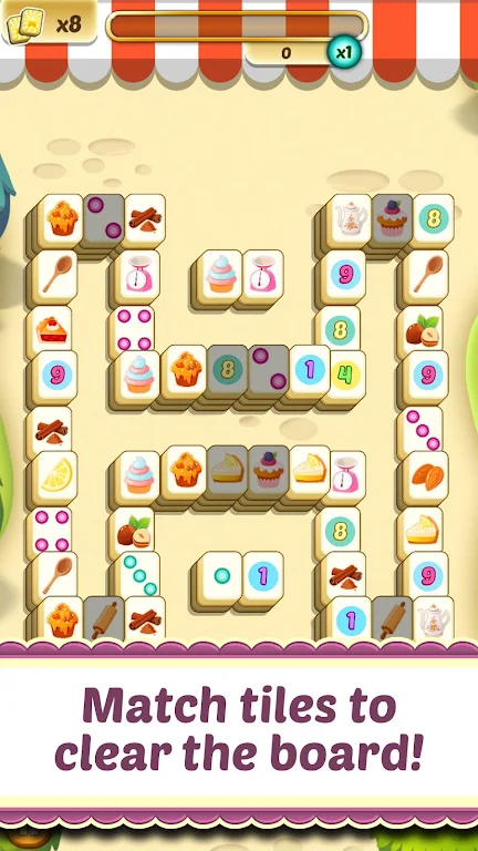 Mahjong Solitaire Cupcake Bake應用截圖第0張