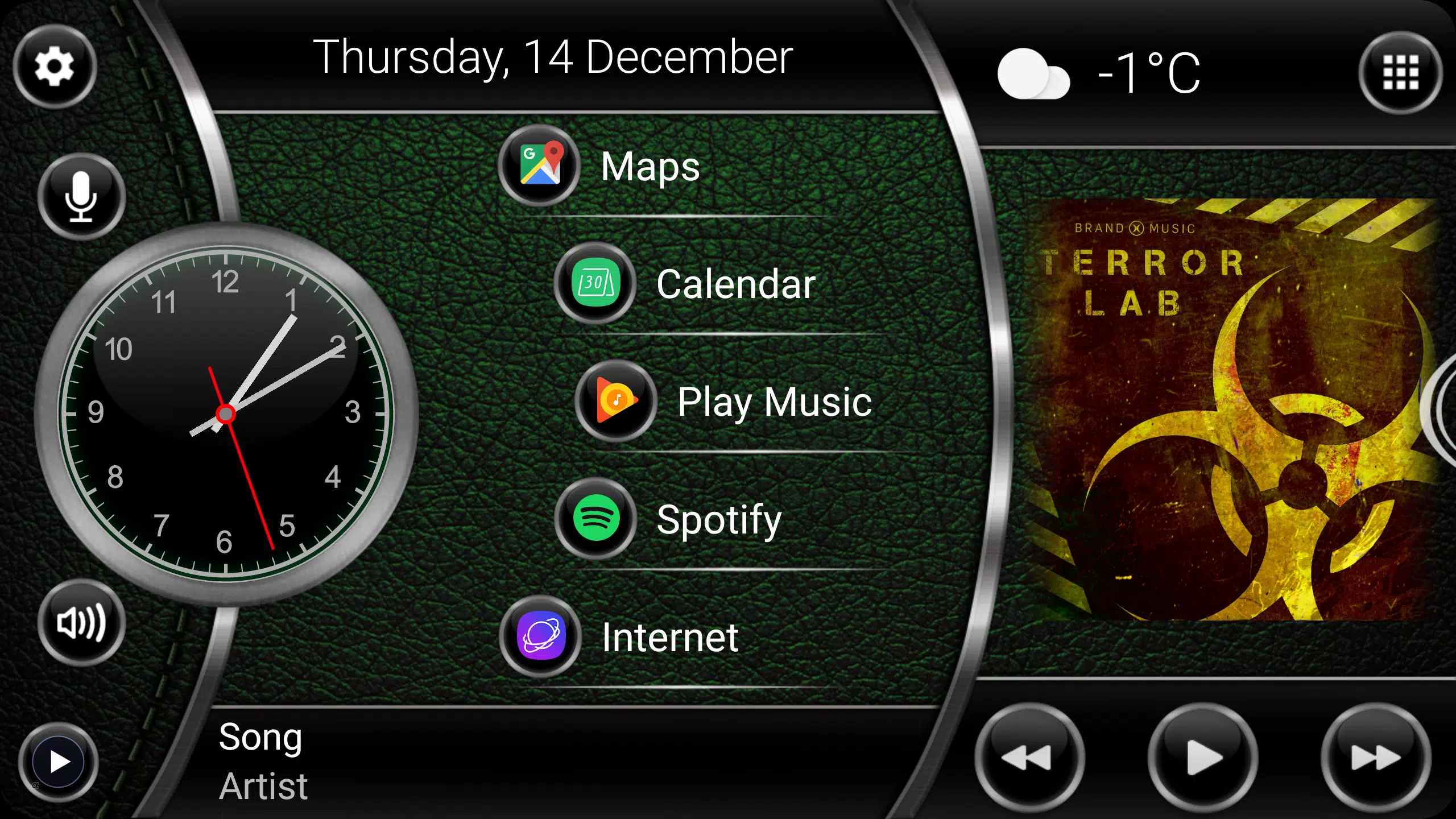 Schermata Theme Leather 2