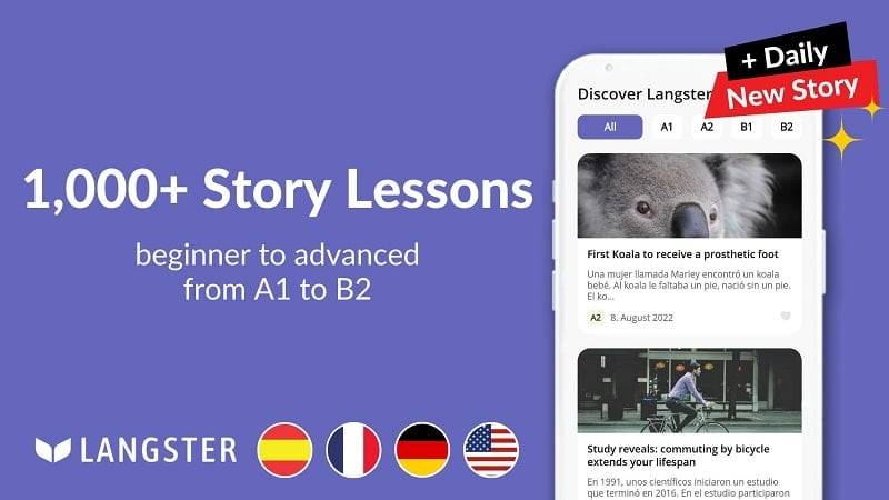 Learn Languages with Langster Schermafbeelding 3