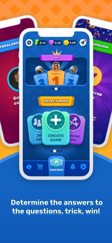 Zarta - Houseparty Trivia Game & Voice Chat Скриншот 1