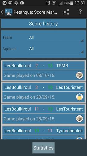 Petanque: Score Marker Screenshot 2