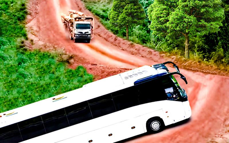 Bus Games: Hill Coach Driving Captura de pantalla 1