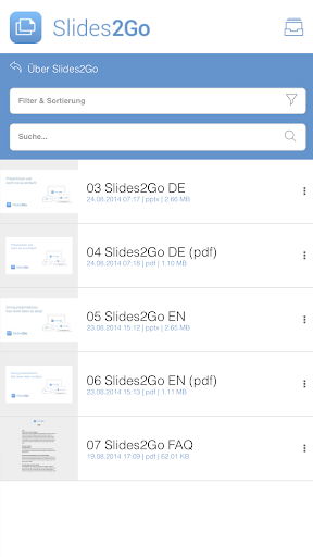 Slides2Go ဖန်သားပြင်ဓာတ်ပုံ 1