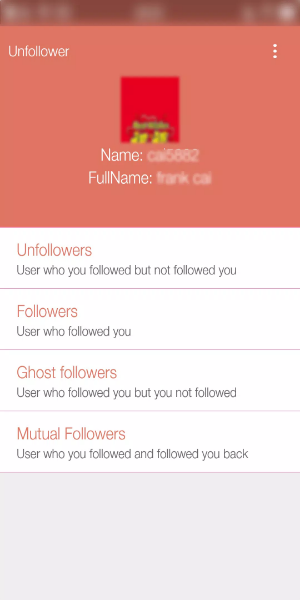 Unfollower Plus - Non followers & Following Schermafbeelding 2