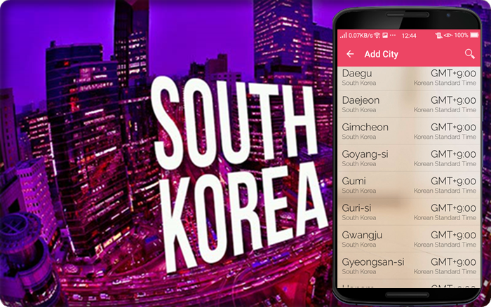 South Korea time 스크린샷 2