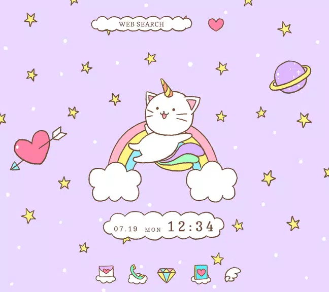 Caticorn Theme +HOME Ảnh chụp màn hình 0