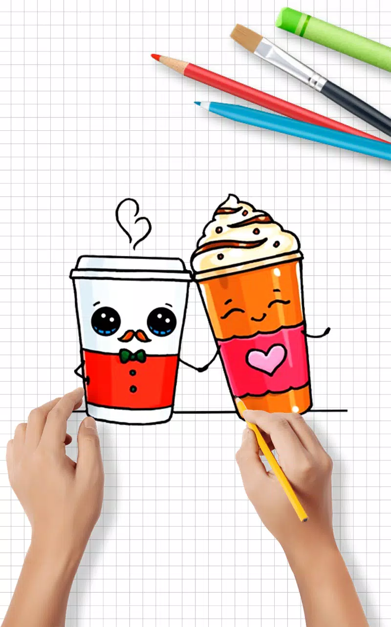 Draw Cute Drinks Captura de tela 0