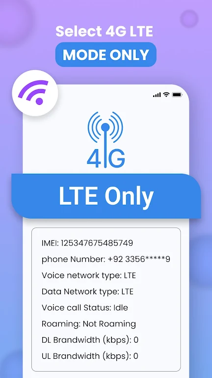 4G Lte Only: Speed test Ảnh chụp màn hình 1