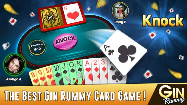 Gin Rummy Offline Card Game Capture d'écran 0