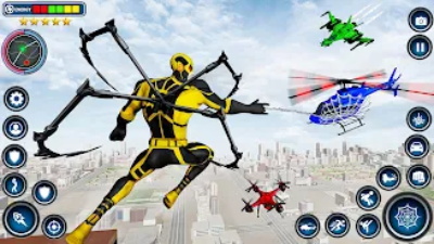 Spider Rope Hero - Crime Game スクリーンショット 1