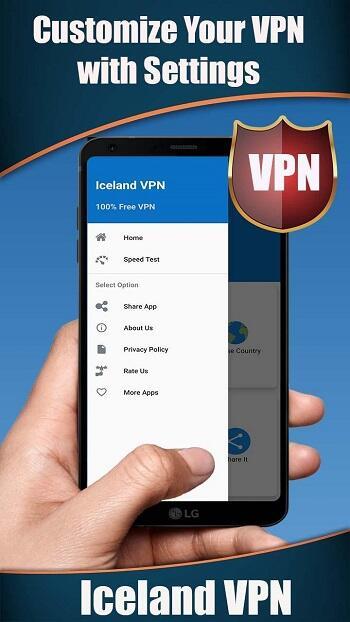 Iceland VPN Ảnh chụp màn hình 1