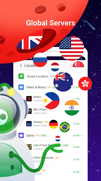 UFO VPN Mod स्क्रीनशॉट 0