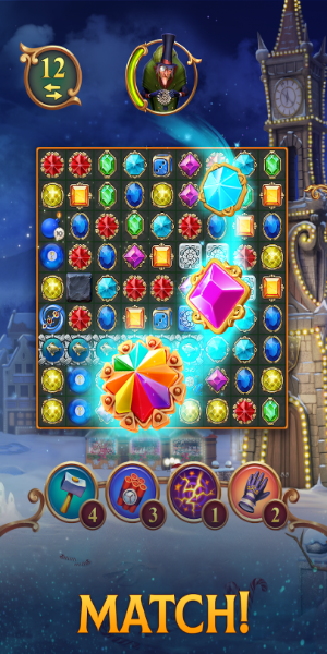 Clockmaker: Jewel Match 3 Game Ảnh chụp màn hình 2