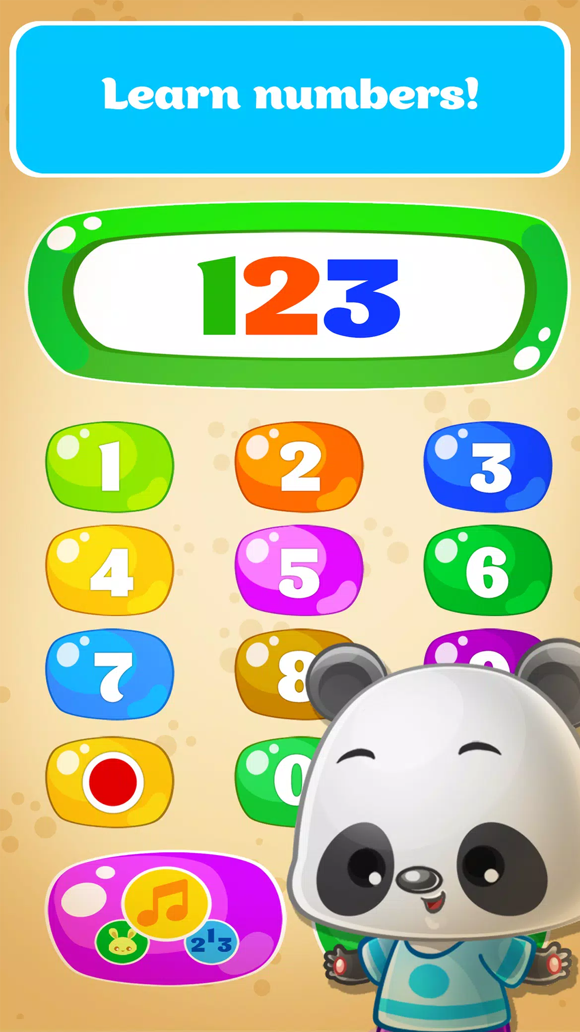 Babyphone game Numbers Animals Tangkapan skrin 1