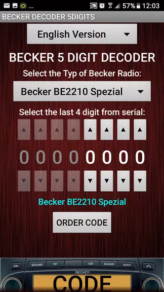 Becker 5Digit Radio Code應用截圖第2張