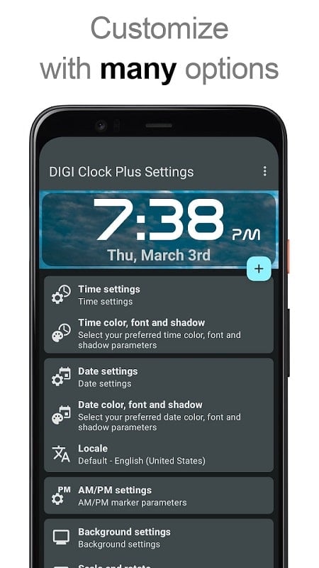 DIGI Clock Widget Plus Tangkapan skrin 2