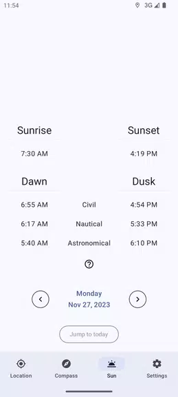 Schermata Positional GPS, Compass, Solar 2