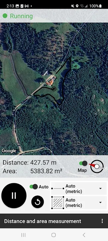 Distance and area measurement ဖန်သားပြင်ဓာတ်ပုံ 2