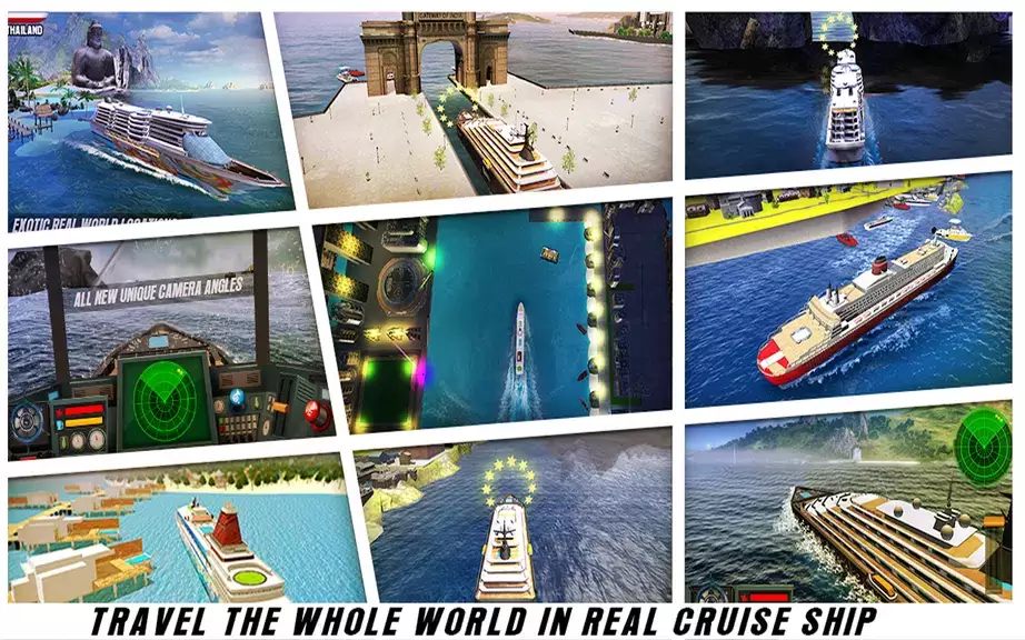 Big Cruise Ship Simulator स्क्रीनशॉट 0