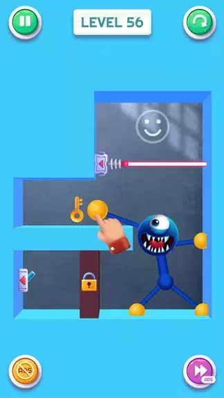 Blue Monster: Stretch Game Tangkapan skrin 1