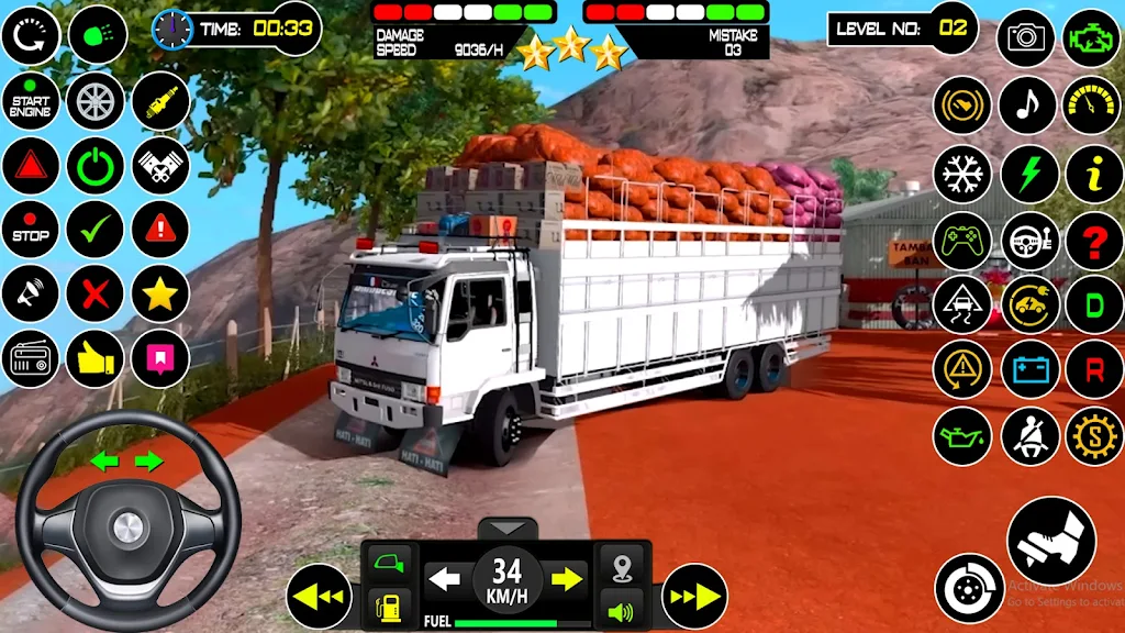 US Mud Truck Transport Game 3D Captura de tela 1