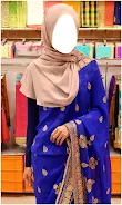 Women Hijab Saree Photo Suits ဖန်သားပြင်ဓာတ်ပုံ 3