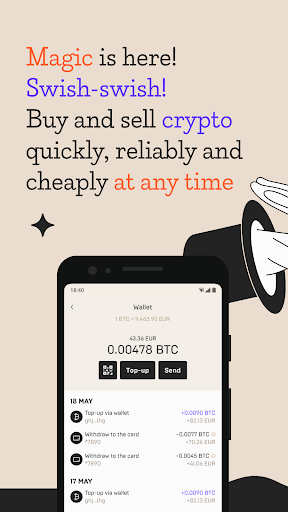 Mercuryo Bitcoin Cryptowallet ภาพหน้าจอ 2