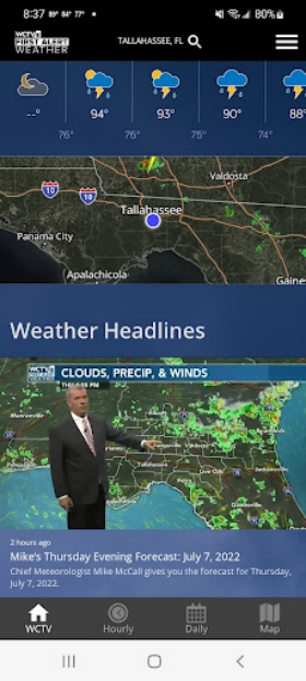 WCTV First Alert Weather Zrzut ekranu 1
