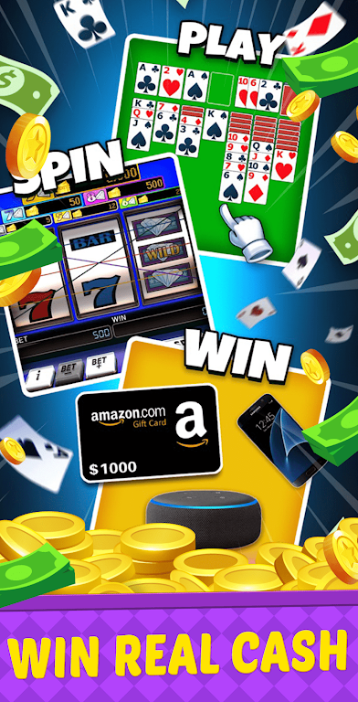 Big Run Solitaire - Win Cash ဖန်သားပြင်ဓာတ်ပုံ 0