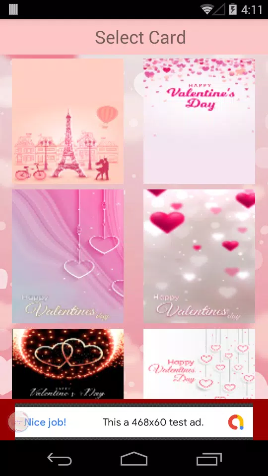 Valentine Greeting Card 2019 Schermafbeelding 2