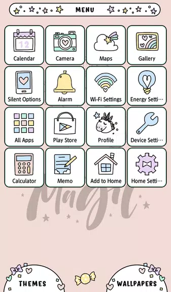 Unicorn Magic Theme স্ক্রিনশট 1