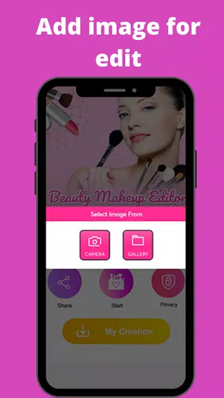 Beauty makeup Photo Editor ภาพหน้าจอ 0